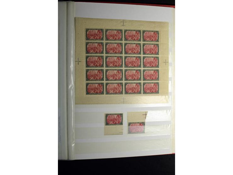 1900/1918, interessante Spezialsammlung der Markwerte ab Reichspost inkl. den Aufdruckausgaben bei den Dt. Auslandspostämtern