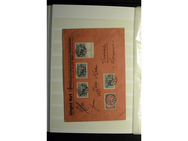 1900/1918, interessante Spezialsammlung der Markwerte ab Reichspost inkl. den Aufdruckausgaben bei den Dt. Auslandspostämtern