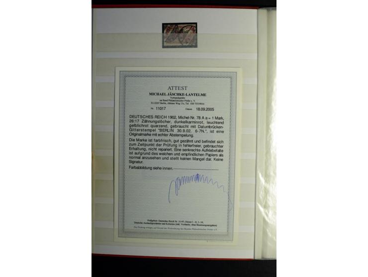 1900/1918, interessante Spezialsammlung der Markwerte ab Reichspost inkl. den Aufdruckausgaben bei den Dt. Auslandspostämtern