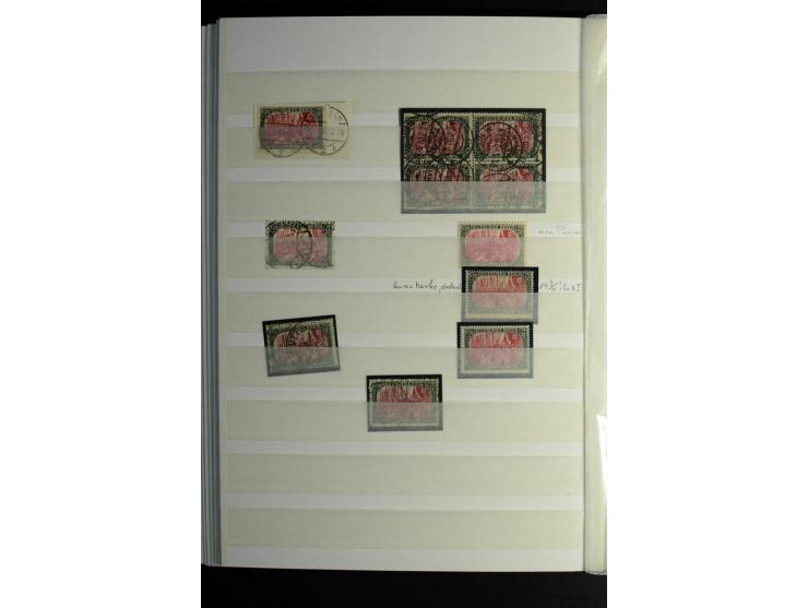 1900/1918, interessante Spezialsammlung der Markwerte ab Reichspost inkl. den Aufdruckausgaben bei den Dt. Auslandspostämtern
