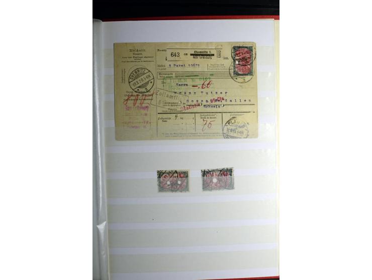 1900/1918, interessante Spezialsammlung der Markwerte ab Reichspost inkl. den Aufdruckausgaben bei den Dt. Auslandspostämtern