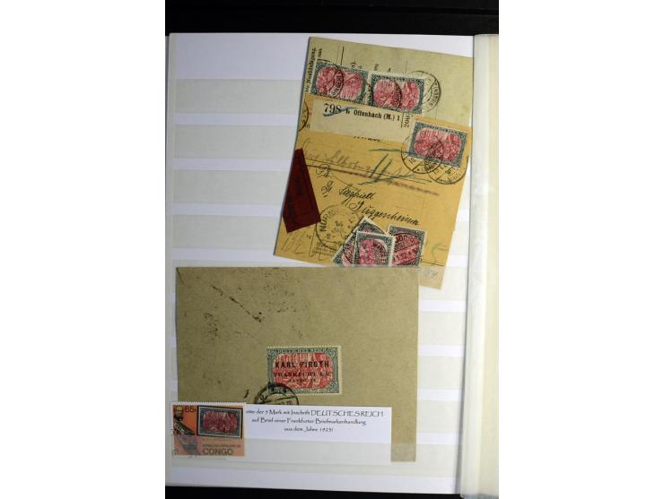 1900/1918, interessante Spezialsammlung der Markwerte ab Reichspost inkl. den Aufdruckausgaben bei den Dt. Auslandspostämtern