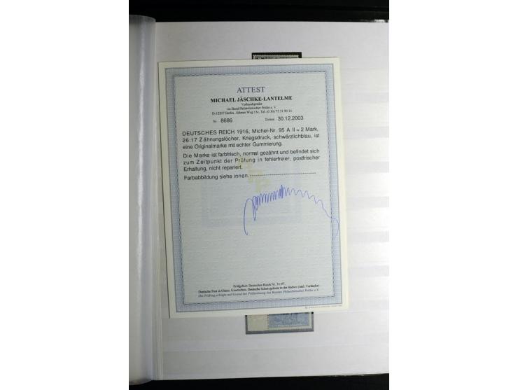 1900/1918, interessante Spezialsammlung der Markwerte ab Reichspost inkl. den Aufdruckausgaben bei den Dt. Auslandspostämtern