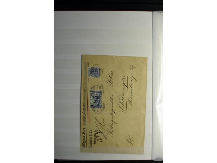 1900/1918, interessante Spezialsammlung der Markwerte ab Reichspost inkl. den Aufdruckausgaben bei den Dt. Auslandspostämtern