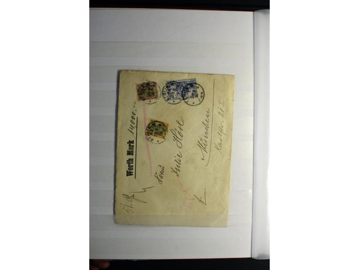 1900/1918, interessante Spezialsammlung der Markwerte ab Reichspost inkl. den Aufdruckausgaben bei den Dt. Auslandspostämtern
