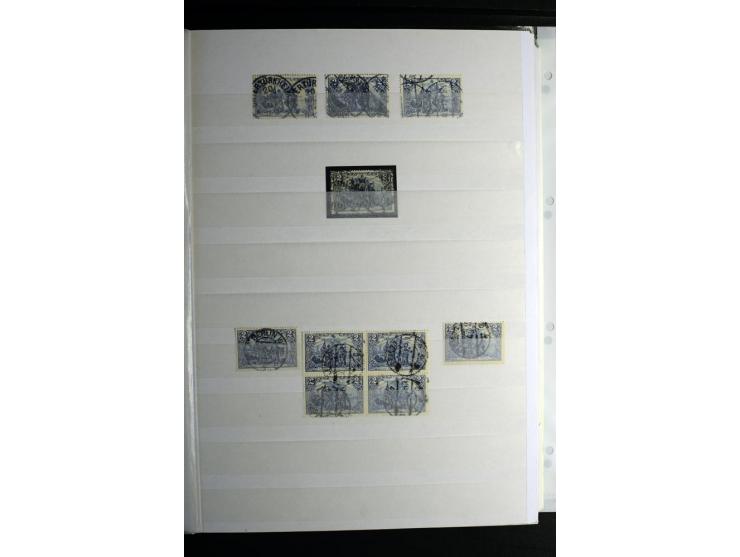 1900/1918, interessante Spezialsammlung der Markwerte ab Reichspost inkl. den Aufdruckausgaben bei den Dt. Auslandspostämtern