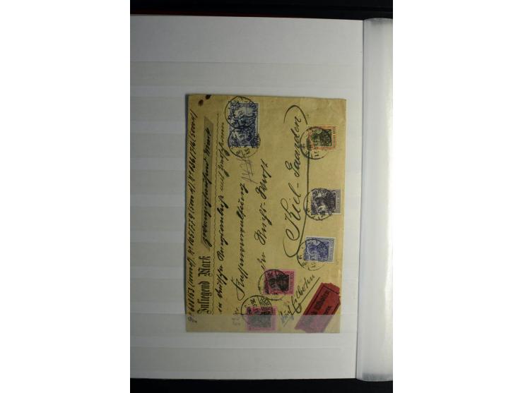 1900/1918, interessante Spezialsammlung der Markwerte ab Reichspost inkl. den Aufdruckausgaben bei den Dt. Auslandspostämtern