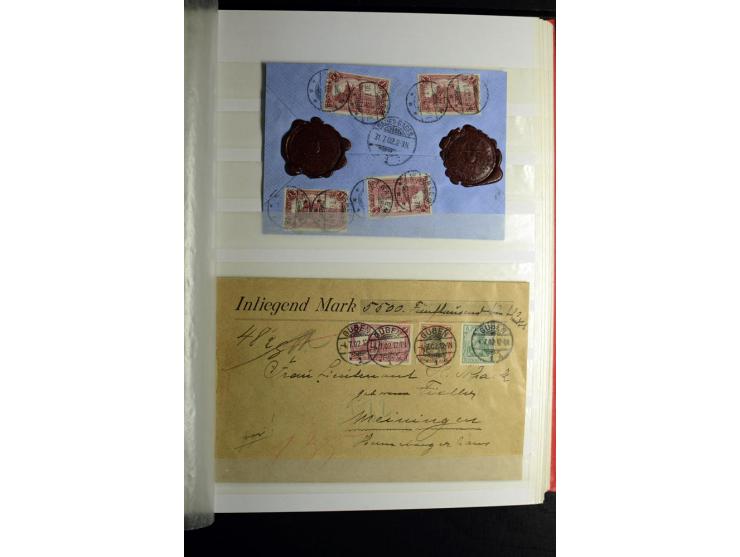 1900/1918, interessante Spezialsammlung der Markwerte ab Reichspost inkl. den Aufdruckausgaben bei den Dt. Auslandspostämtern