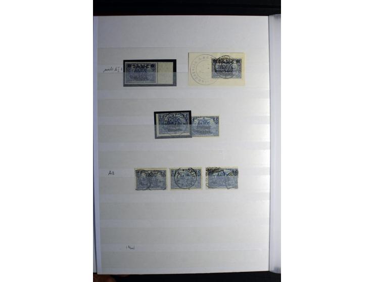 1900/1918, interessante Spezialsammlung der Markwerte ab Reichspost inkl. den Aufdruckausgaben bei den Dt. Auslandspostämtern