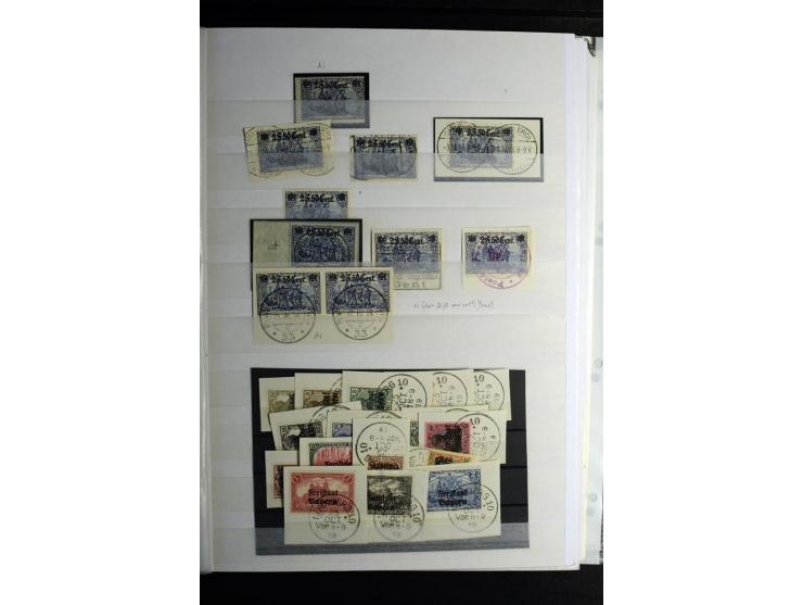 1900/1918, interessante Spezialsammlung der Markwerte ab Reichspost inkl. den Aufdruckausgaben bei den Dt. Auslandspostämtern