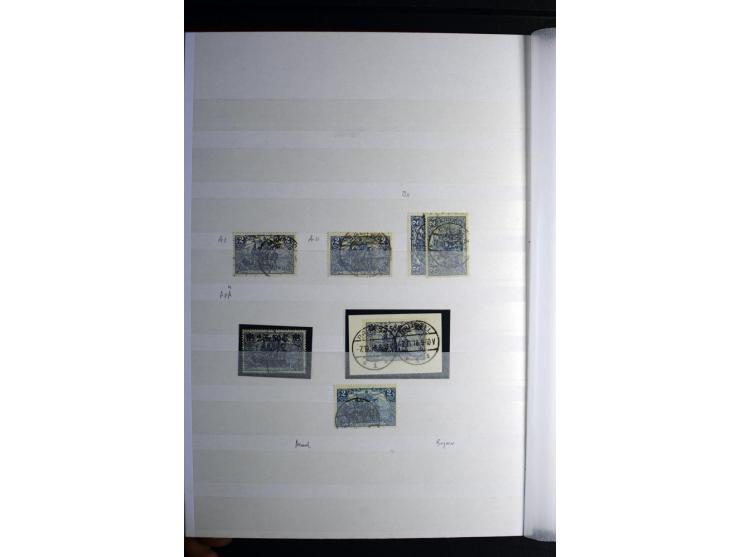 1900/1918, interessante Spezialsammlung der Markwerte ab Reichspost inkl. den Aufdruckausgaben bei den Dt. Auslandspostämtern