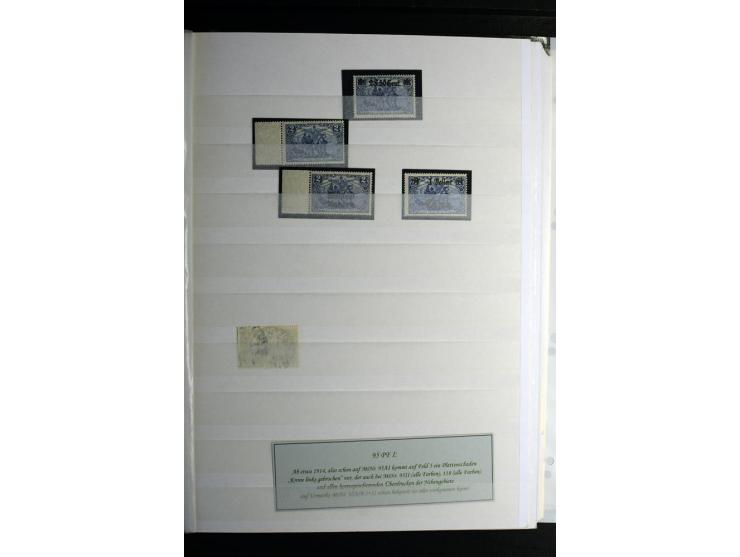 1900/1918, interessante Spezialsammlung der Markwerte ab Reichspost inkl. den Aufdruckausgaben bei den Dt. Auslandspostämtern