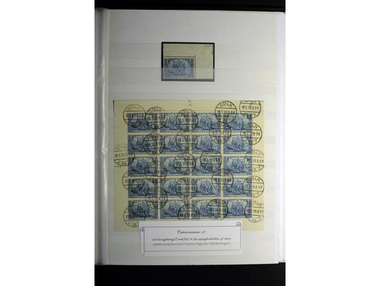 1900/1918, interessante Spezialsammlung der Markwerte ab Reichspost inkl. den Aufdruckausgaben bei den Dt. Auslandspostämtern