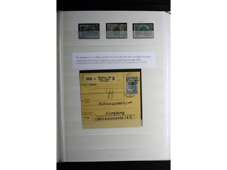 1900/1918, interessante Spezialsammlung der Markwerte ab Reichspost inkl. den Aufdruckausgaben bei den Dt. Auslandspostämtern