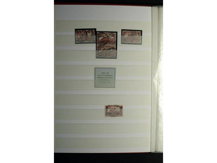 1900/1918, interessante Spezialsammlung der Markwerte ab Reichspost inkl. den Aufdruckausgaben bei den Dt. Auslandspostämtern