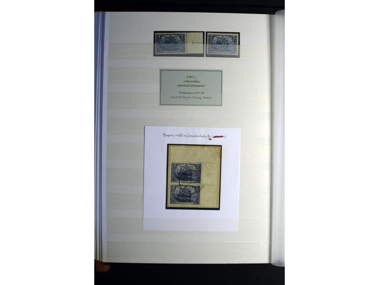 1900/1918, interessante Spezialsammlung der Markwerte ab Reichspost inkl. den Aufdruckausgaben bei den Dt. Auslandspostämtern