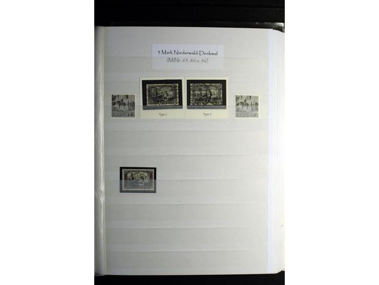 1900/1918, interessante Spezialsammlung der Markwerte ab Reichspost inkl. den Aufdruckausgaben bei den Dt. Auslandspostämtern