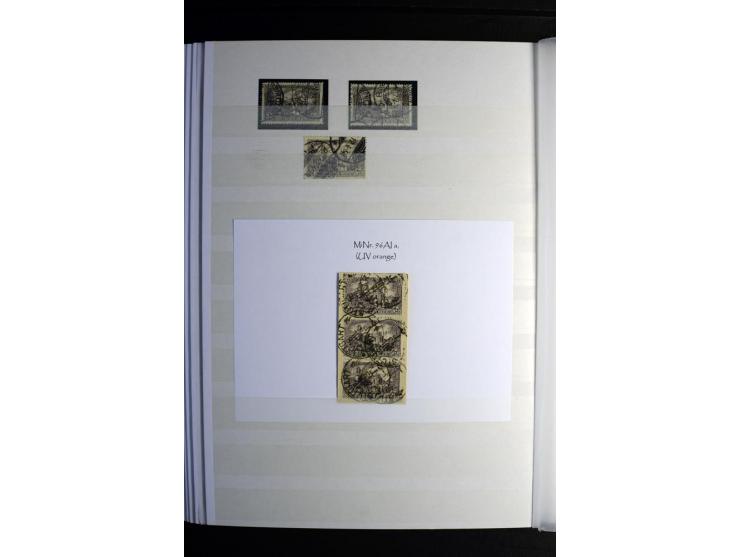 1900/1918, interessante Spezialsammlung der Markwerte ab Reichspost inkl. den Aufdruckausgaben bei den Dt. Auslandspostämtern