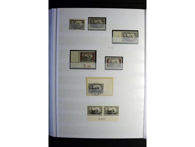 1900/1918, interessante Spezialsammlung der Markwerte ab Reichspost inkl. den Aufdruckausgaben bei den Dt. Auslandspostämtern