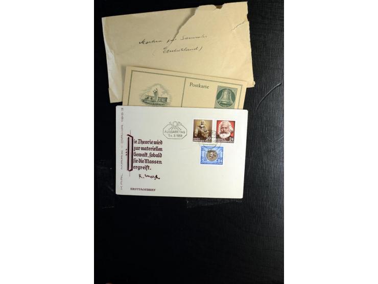 1900/55, postfrischer, ungebrauchter und gestempelter Posten mit vielen guten Werten und Sätzen, dabei u.a. Bund Posthorn pos