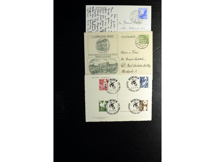 1900/55, postfrischer, ungebrauchter und gestempelter Posten mit vielen guten Werten und Sätzen, dabei u.a. Bund Posthorn pos
