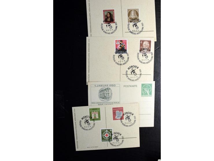 1900/55, postfrischer, ungebrauchter und gestempelter Posten mit vielen guten Werten und Sätzen, dabei u.a. Bund Posthorn pos