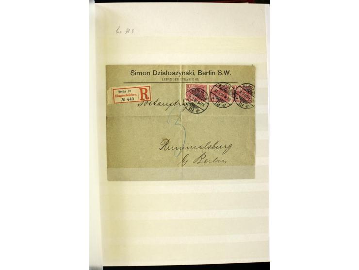 1900, hochinteressante Spezial-Sammlung "Germania Reichspost" bis 80 Pfg. inkl. der Aufdruck-Ausgaben bei den Auslandspostämt