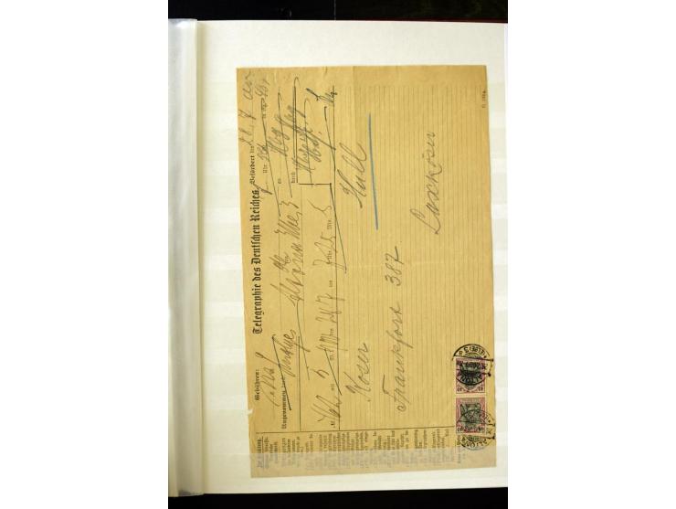 1900, hochinteressante Spezial-Sammlung "Germania Reichspost" bis 80 Pfg. inkl. der Aufdruck-Ausgaben bei den Auslandspostämt