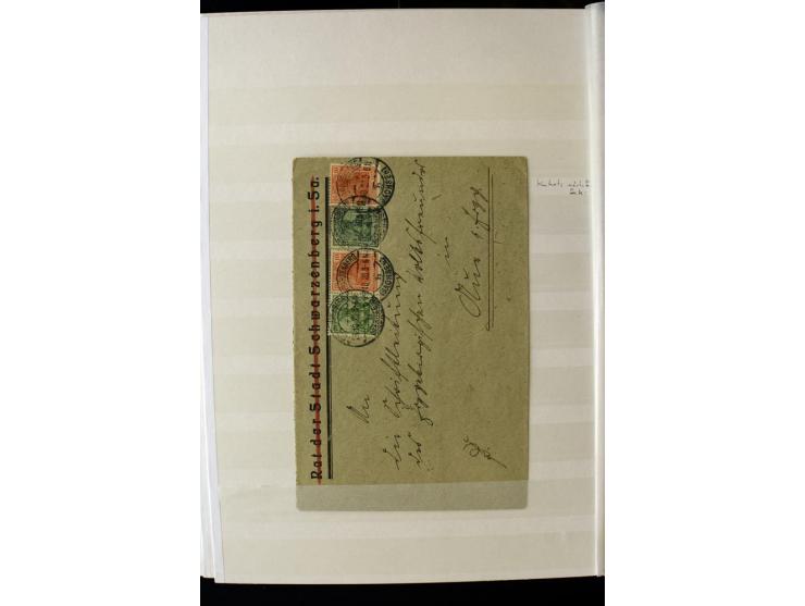 1900, hochinteressante Spezial-Sammlung "Germania Reichspost" bis 80 Pfg. inkl. der Aufdruck-Ausgaben bei den Auslandspostämt