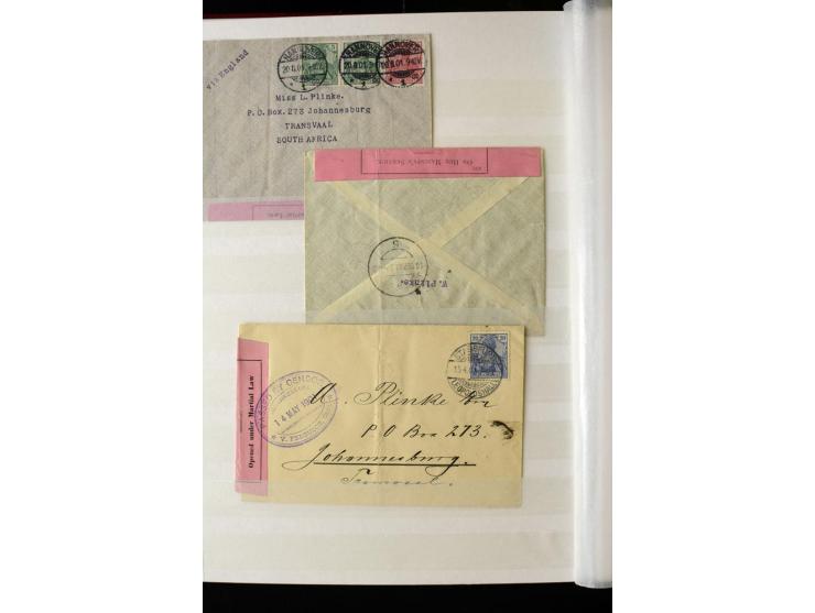 1900, hochinteressante Spezial-Sammlung "Germania Reichspost" bis 80 Pfg. inkl. der Aufdruck-Ausgaben bei den Auslandspostämt