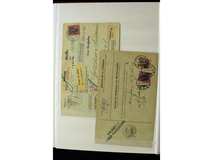 1900, hochinteressante Spezial-Sammlung "Germania Reichspost" bis 80 Pfg. inkl. der Aufdruck-Ausgaben bei den Auslandspostämt