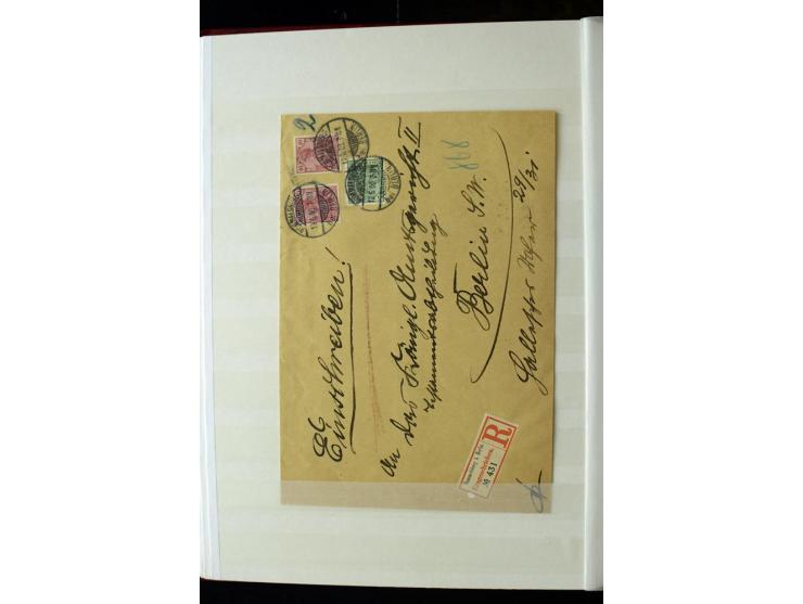 1900, hochinteressante Spezial-Sammlung "Germania Reichspost" bis 80 Pfg. inkl. der Aufdruck-Ausgaben bei den Auslandspostämt
