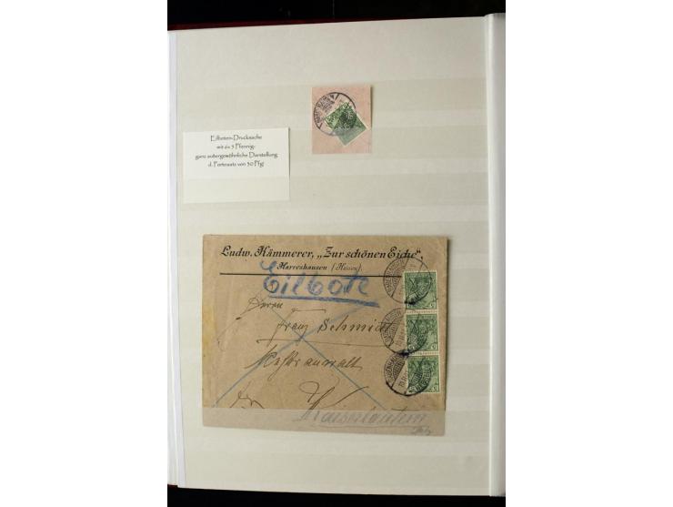 1900, hochinteressante Spezial-Sammlung "Germania Reichspost" bis 80 Pfg. inkl. der Aufdruck-Ausgaben bei den Auslandspostämt