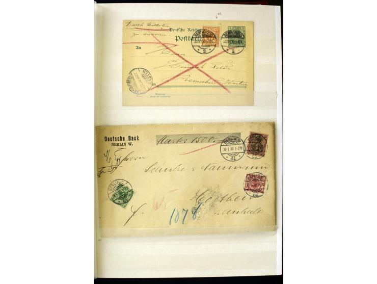 1900, hochinteressante Spezial-Sammlung "Germania Reichspost" bis 80 Pfg. inkl. der Aufdruck-Ausgaben bei den Auslandspostämt