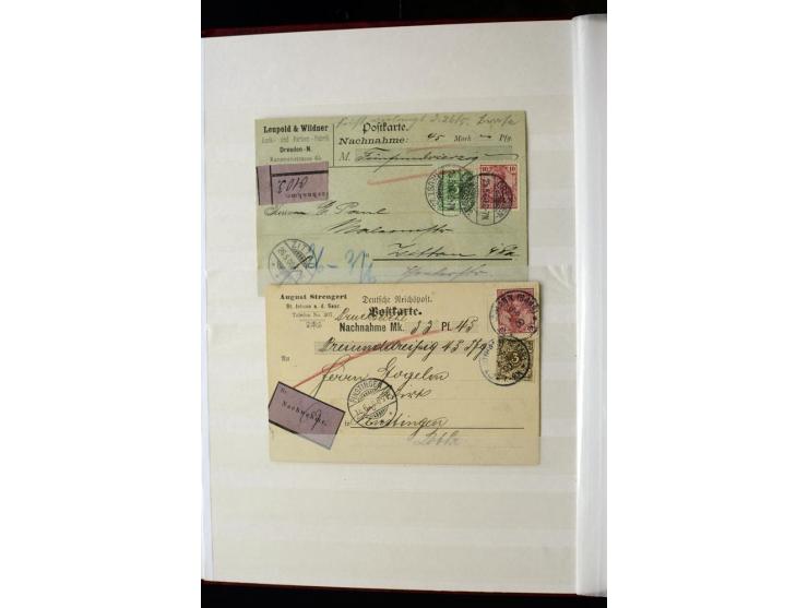 1900, hochinteressante Spezial-Sammlung "Germania Reichspost" bis 80 Pfg. inkl. der Aufdruck-Ausgaben bei den Auslandspostämt