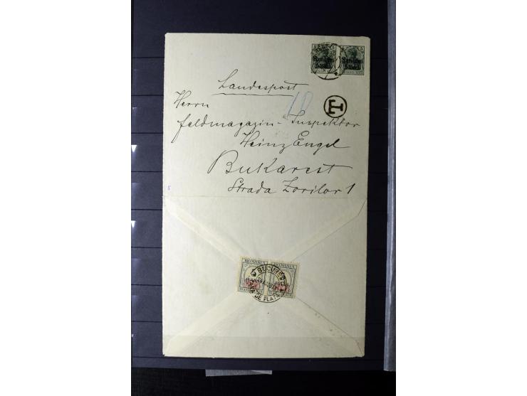 1905/1918, umfangreiche Spezial-Sammlung "Germania Friedens- und Kriegsdrucke" der Wertstufen 2-80 Pfg. inkl. der Aufdruckaus
