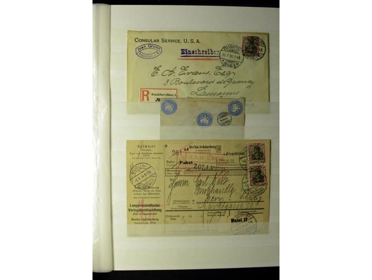 1905/1918, umfangreiche Spezial-Sammlung "Germania Friedens- und Kriegsdrucke" der Wertstufen 2-80 Pfg. inkl. der Aufdruckaus