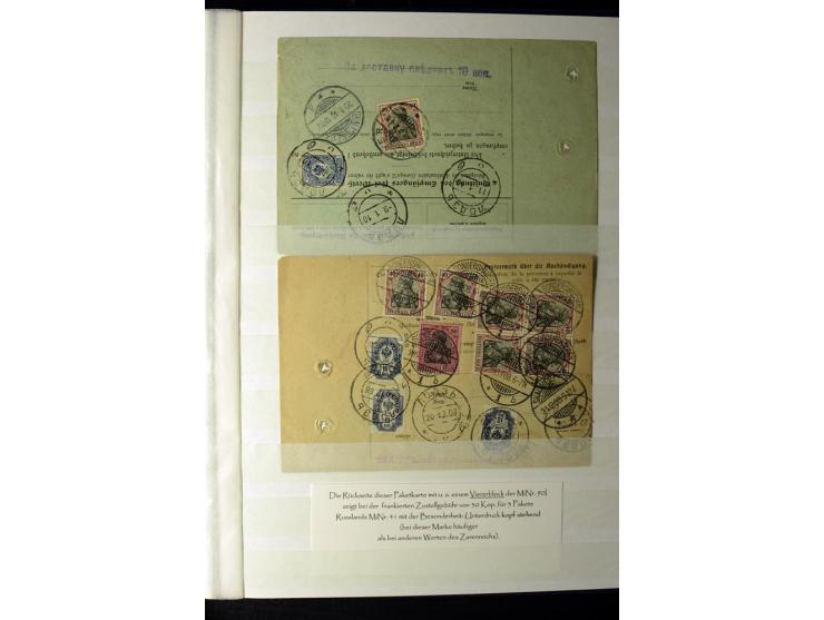 1905/1918, umfangreiche Spezial-Sammlung "Germania Friedens- und Kriegsdrucke" der Wertstufen 2-80 Pfg. inkl. der Aufdruckaus