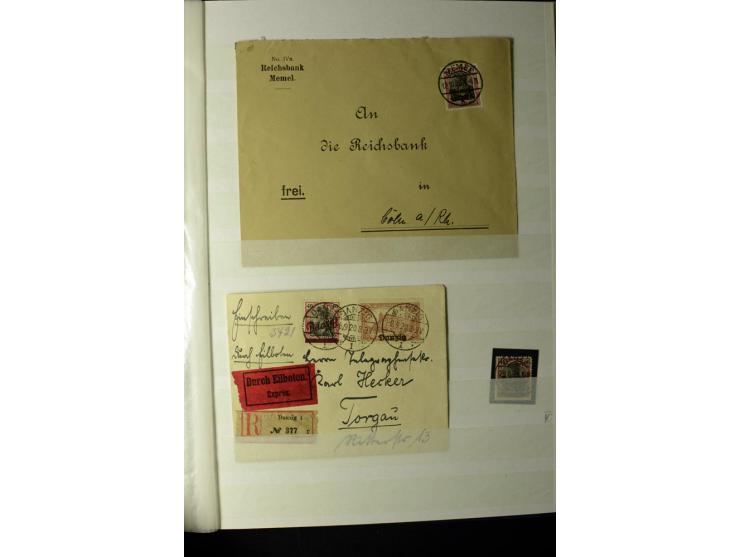 1905/1918, umfangreiche Spezial-Sammlung "Germania Friedens- und Kriegsdrucke" der Wertstufen 2-80 Pfg. inkl. der Aufdruckaus