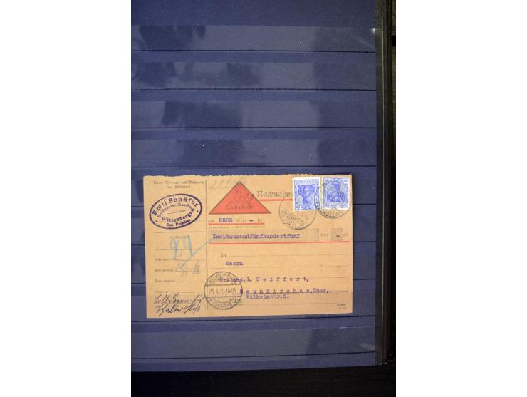 1905/1918, umfangreiche Spezial-Sammlung "Germania Friedens- und Kriegsdrucke" der Wertstufen 2-80 Pfg. inkl. der Aufdruckaus