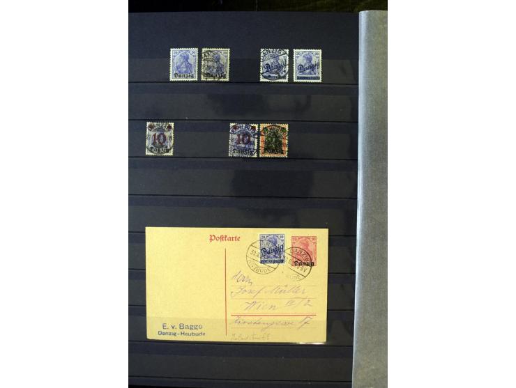 1905/1918, umfangreiche Spezial-Sammlung "Germania Friedens- und Kriegsdrucke" der Wertstufen 2-80 Pfg. inkl. der Aufdruckaus