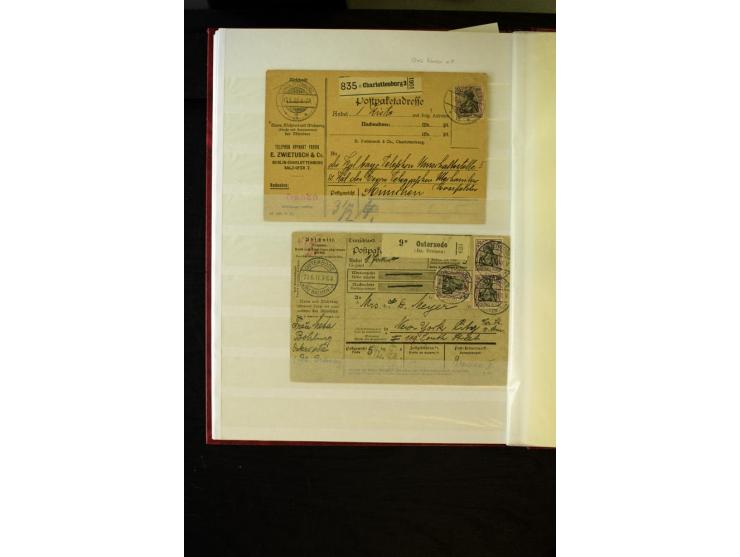 1905/1918, umfangreiche Spezial-Sammlung "Germania Friedens- und Kriegsdrucke" der Wertstufen 2-80 Pfg. inkl. der Aufdruckaus