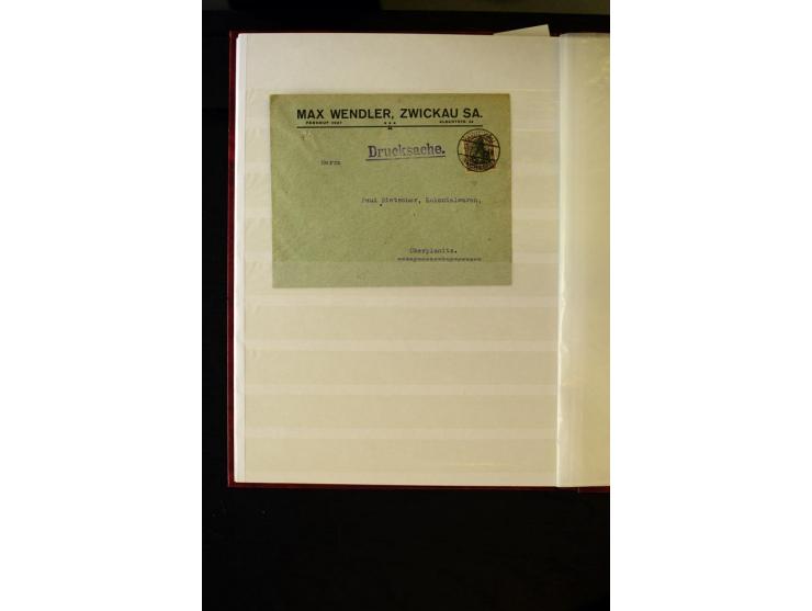 1905/1918, umfangreiche Spezial-Sammlung "Germania Friedens- und Kriegsdrucke" der Wertstufen 2-80 Pfg. inkl. der Aufdruckaus