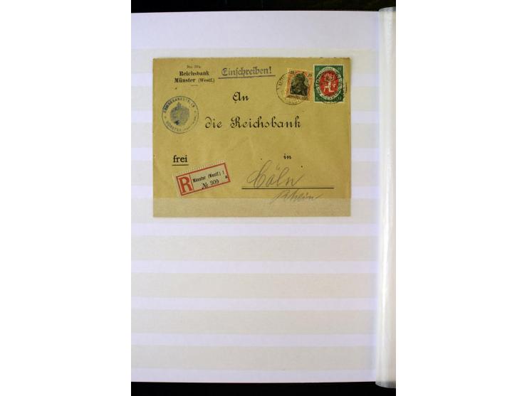1905/1918, umfangreiche Spezial-Sammlung "Germania Friedens- und Kriegsdrucke" der Wertstufen 2-80 Pfg. inkl. der Aufdruckaus