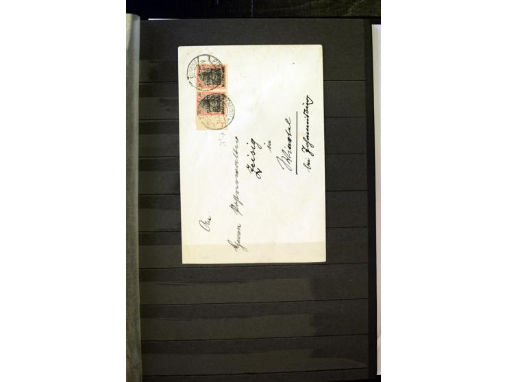 1905/1918, umfangreiche Spezial-Sammlung "Germania Friedens- und Kriegsdrucke" der Wertstufen 2-80 Pfg. inkl. der Aufdruckaus