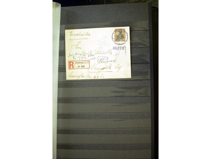 1905/1918, umfangreiche Spezial-Sammlung "Germania Friedens- und Kriegsdrucke" der Wertstufen 2-80 Pfg. inkl. der Aufdruckaus