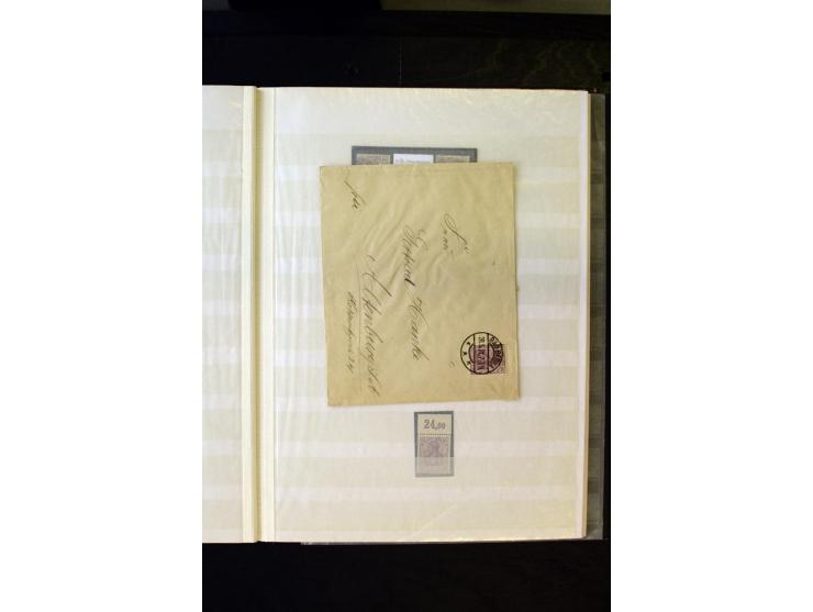 1905/1918, umfangreiche Spezial-Sammlung "Germania Friedens- und Kriegsdrucke" der Wertstufen 2-80 Pfg. inkl. der Aufdruckaus