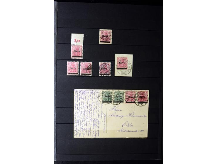 1905/1918, umfangreiche Spezial-Sammlung "Germania Friedens- und Kriegsdrucke" der Wertstufen 2-80 Pfg. inkl. der Aufdruckaus