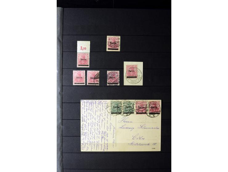 1905/1918, umfangreiche Spezial-Sammlung "Germania Friedens- und Kriegsdrucke" der Wertstufen 2-80 Pfg. inkl. der Aufdruckaus