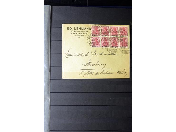 1905/1918, umfangreiche Spezial-Sammlung "Germania Friedens- und Kriegsdrucke" der Wertstufen 2-80 Pfg. inkl. der Aufdruckaus